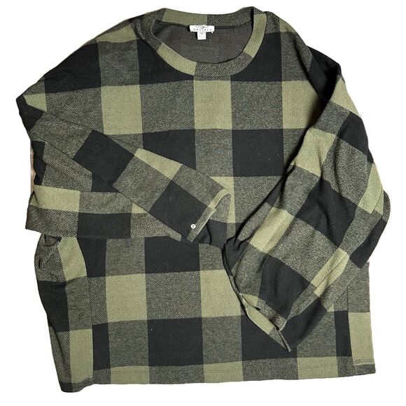 OSO Casuals Women’s‎ Size 1X Knit Long Sleeve Button Cuff Oversized Sweater - Picture 1 of 6